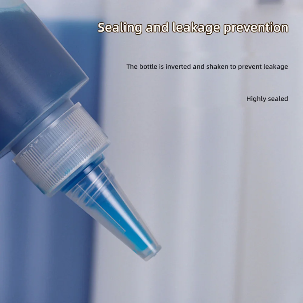 Botella dispensadora de alta calidad, precisa, confiable, a prueba de fugas, botella de plástico vacía versátil para manualidades, tinte líquido, plástico portátil