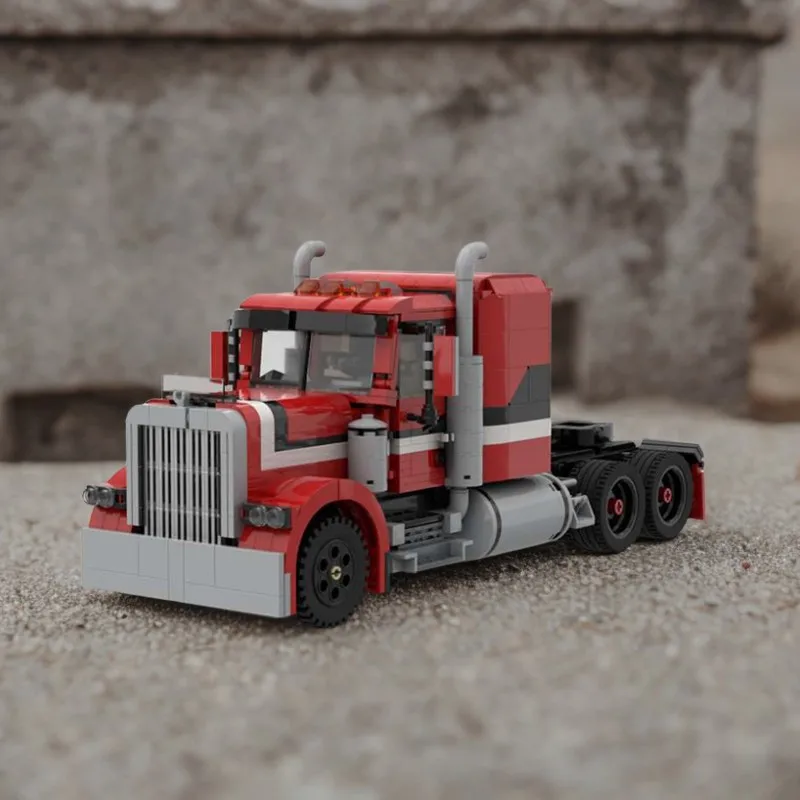 

1141 шт. MOC развивающая строительная игрушка Peterbiltst 379 радиоуправляемая модель грузовика DIY строительные блоки креативный подарок для детей117