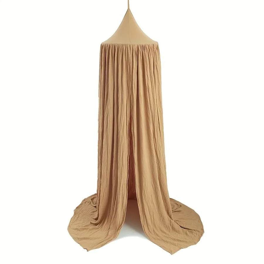 

Cotton Bed Canopy Nursery Room Baby Crib Hanging Curtain Mosquito Net Hideaway Bedding Reading Nook Decoration Pastel Neutral C