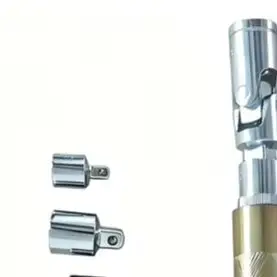 High For Torque Wrench Extender Tool Slim Design For Tight Spaces Quick Change 3/8 1/2 1/4 Driver Head Set Chrome Steel Non-Slip