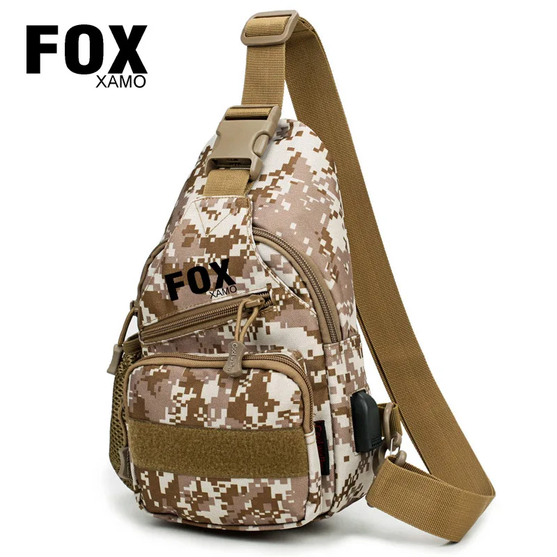 Foxxamo Cycling Multifunctional Men's Outdoor Tactical Sports Portable Fishing Bag Climbing Multi-Purpose Crossbody Fishing Bag