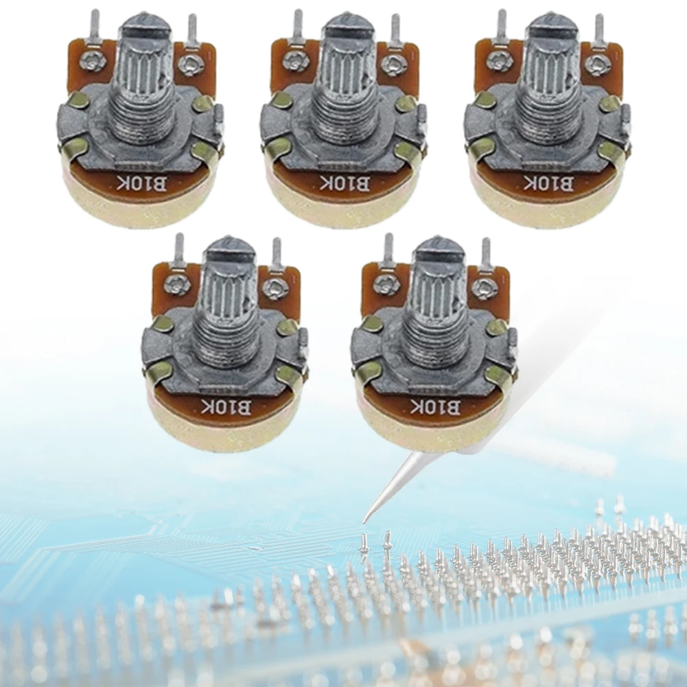 5PCS WH148 Variable Resistors 3Pins Linear Rotary Potentiometer Resistor 50K 10K 100K 500K 1M 1K 20K 2K 250K 5K