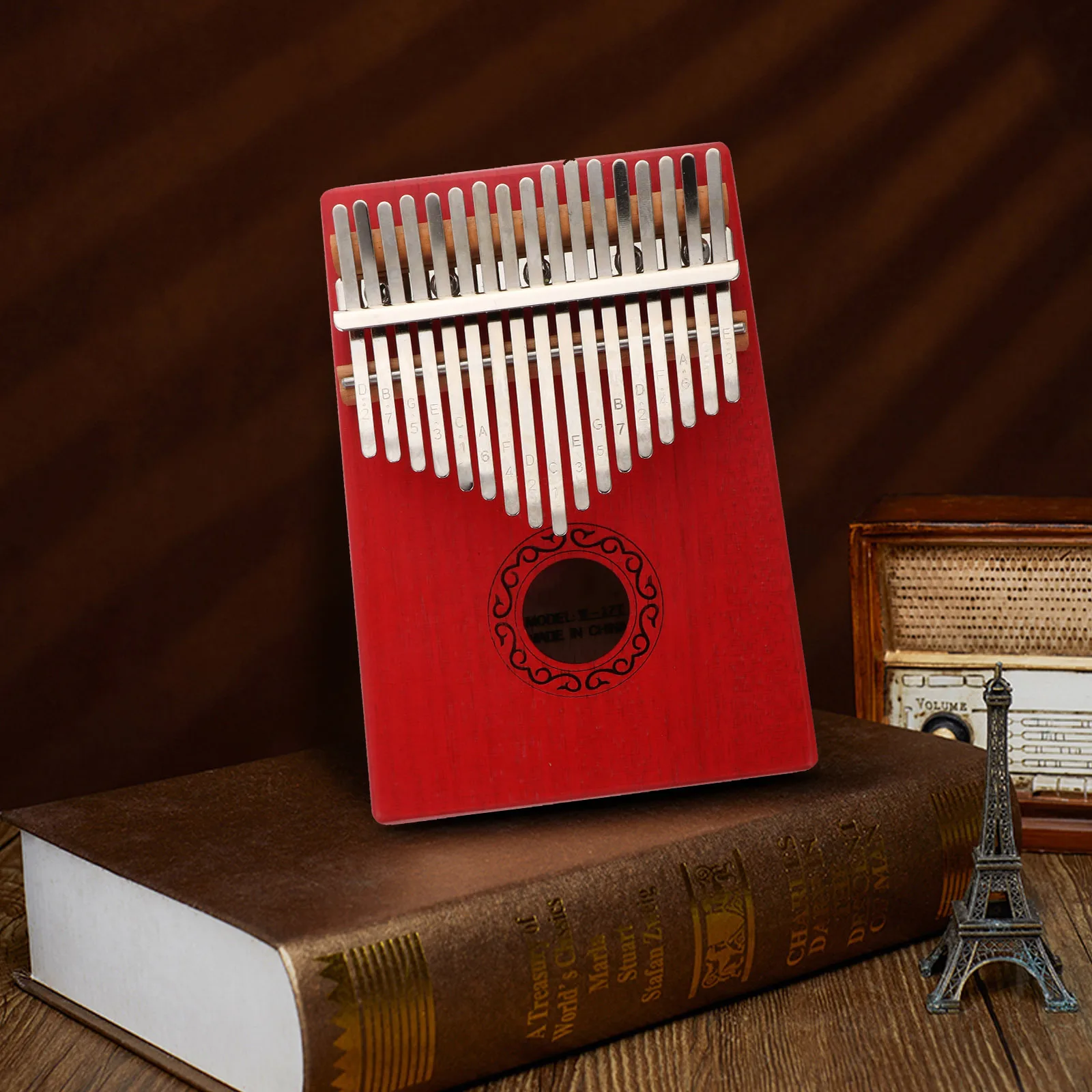 المبتدئين كاليمبا المحمولة الإبهام البيانو مادة خشبية دائم استخدام طويل الأمد الحرفية المهنية حقيبة التخزين وشملت