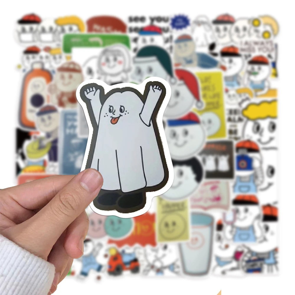 50PCSOhloly Day - Graffiti Sticker Decoration Phone Case Desktop Notebook Water Cup Outdoor Decoration Waterproof Sticker