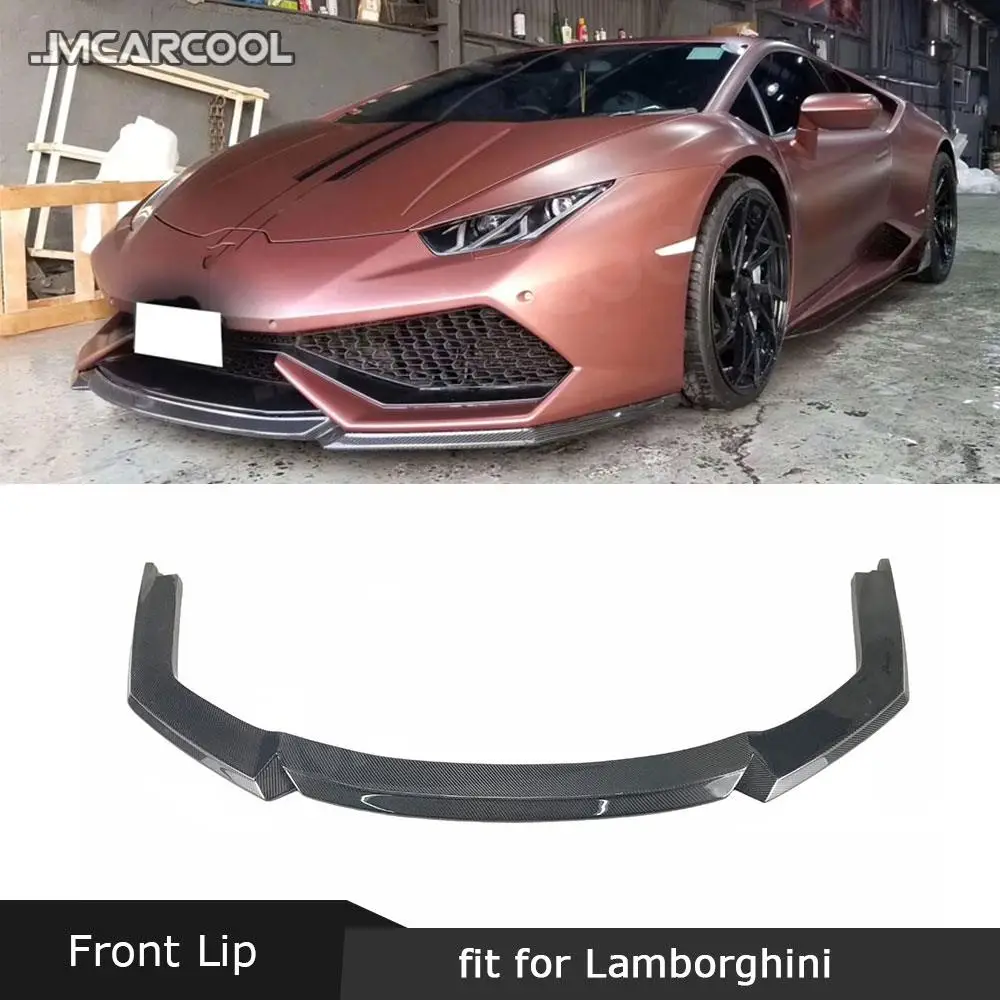

JMCARCOOL Front Lip Spoiler case For Lamborghini Huracan LP610-4 2014-2016 Carbon Fiber Head Bumper Extension Chin