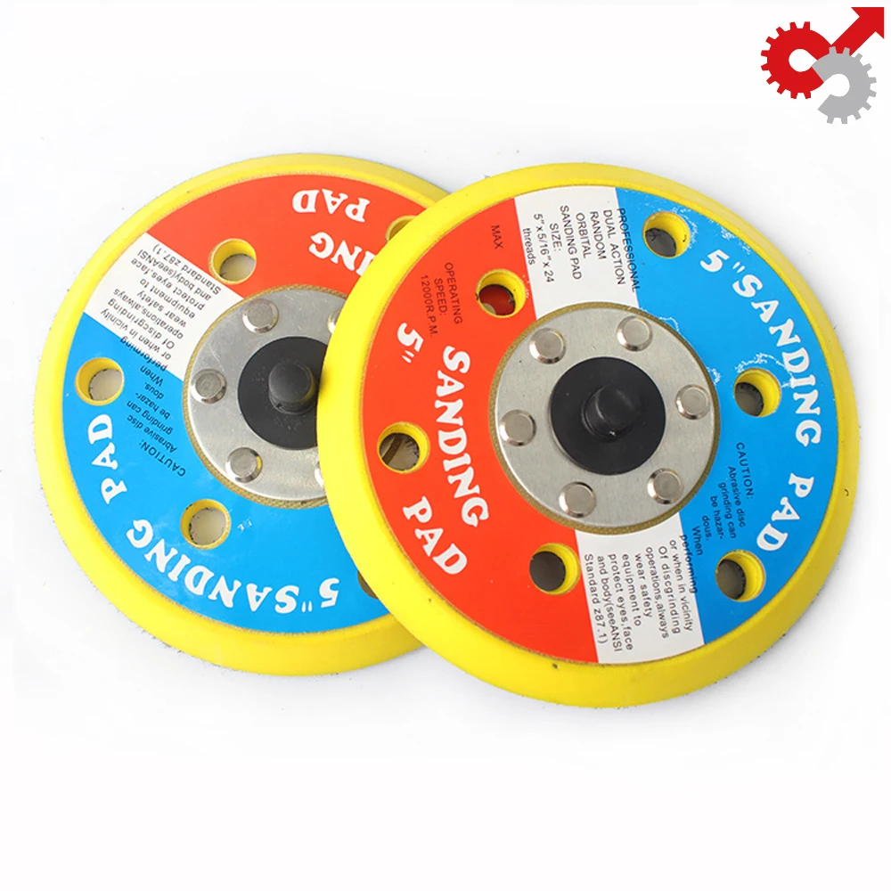 

2"-6" Inch M6 M8 Tray Pneumatic Grinder Chassis Parts Flocking Sandpaper Sponge Wool Self-adhesive Sticky Polishing Disc Dry Pad