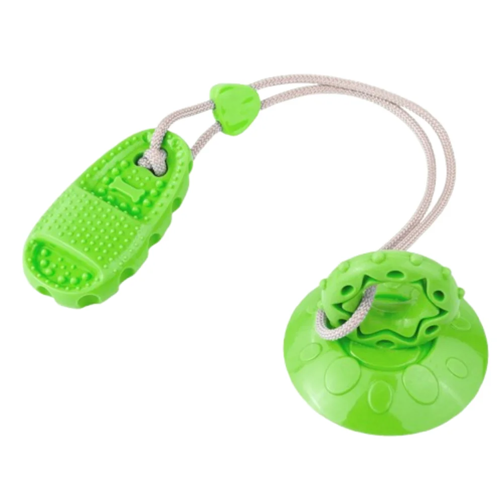 

Creative TPR Dog Suction Cup Slippers Toys Elastic Bite-Resistant Pet Teeth Grinding Toy Interactive Ball Dog Chew Toy Pet Play