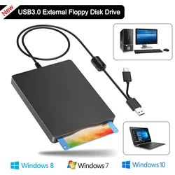 Floppy Disk Reader USB 3.0 Type-C External Floppy Drives 3.5