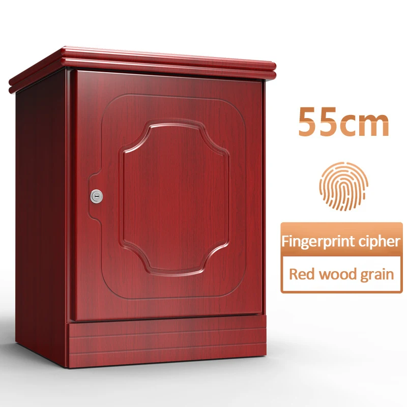 Bedside safe 55cm high fingerprint password invisible safe anti-theft bedside table into the wall dual alarm face recognition