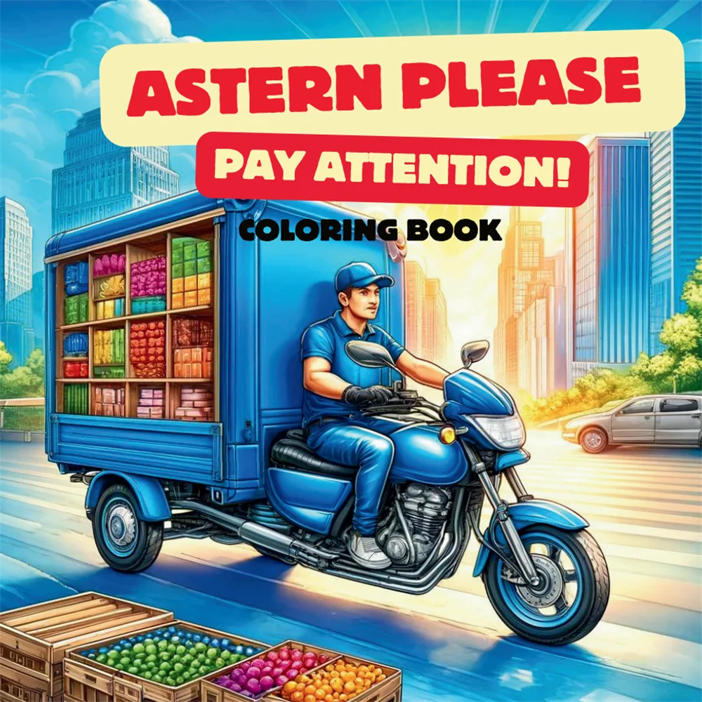 

1pc Varlous Vehicles Art Coloring Book 22 Page Coloring Books Gift For Birthday Party Relieve Stress Kill Time Graffiti