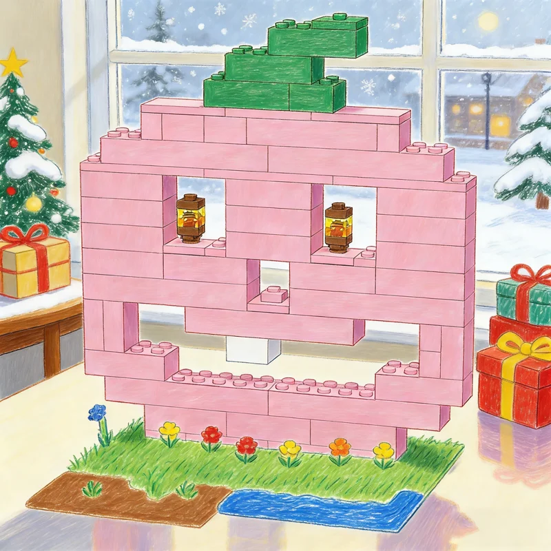 

101pcs MOC my world Great Pumpkin Model Building blocks Architecture toys DIY creative idea Christmas gift Education Brick Kids