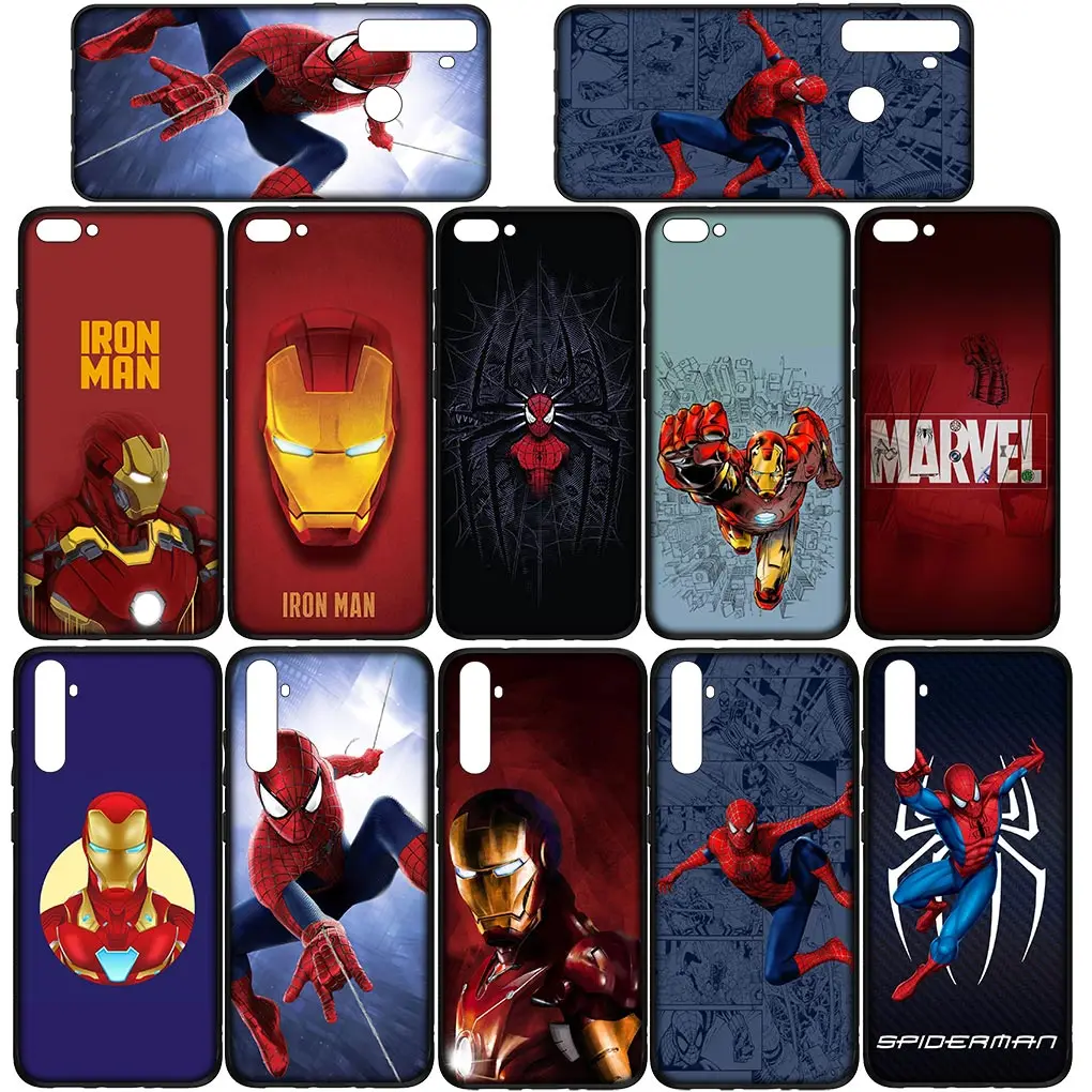 Spider Iron Man Marvel  Spiderman Cover for Samsung Galaxy A02 A03 A01 A11 A42 A70 S7 j6 j8 j7 j2 j5 Prime A6 A8 Plus A7 A9 Case