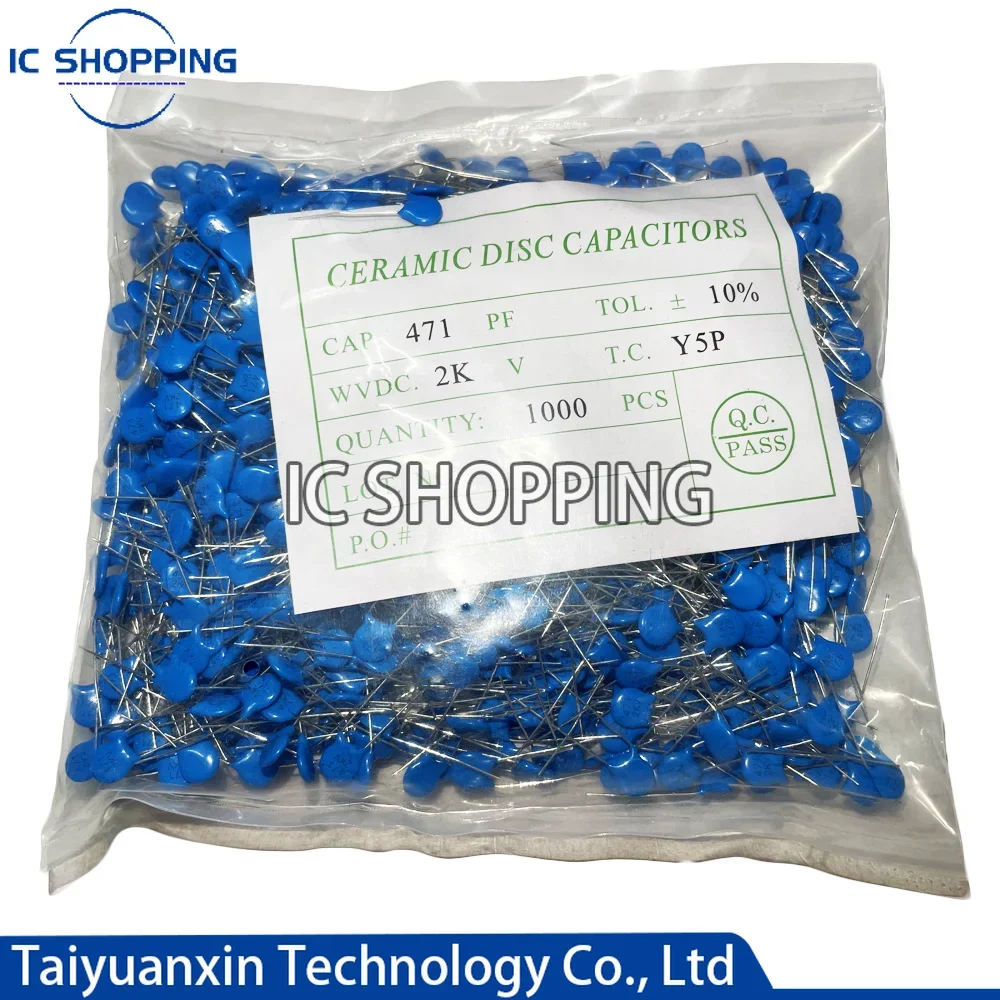 1000pcs High voltage Ceramic Capacitor 2KV 15PF 22PF 100PF 120PF 150PF 220PF 330PF 470PF 680PF 1NF 1.5NF 2.2NF 3.3NF 4.7NF 10NF