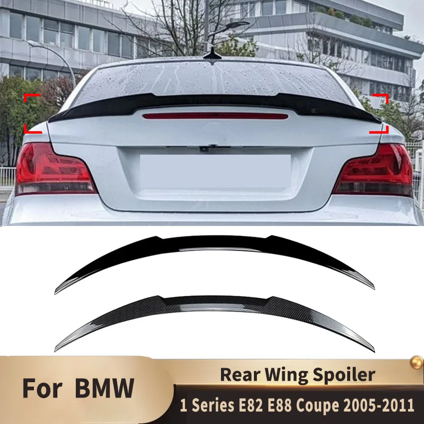 

Задние крылья для BMW 1 серии E82 E88 Coupe 2005-2011, автомобильный фиксированный спойлер, заднее крыло, аксессуары для украшения автомобиля