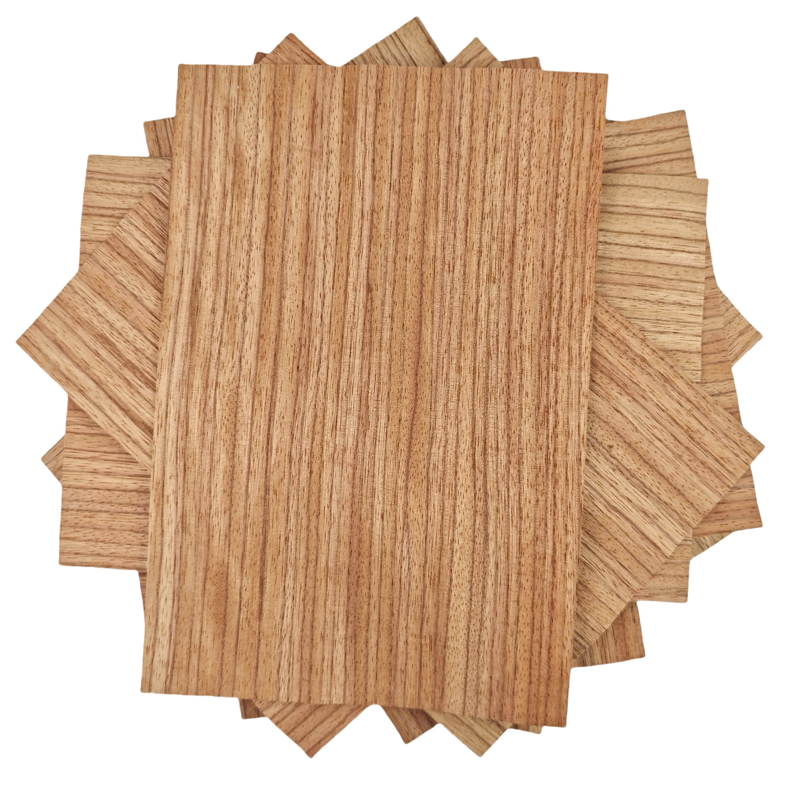 

8pcs 0.5mm Natural rose wood straight grain solid wood veneer L:300xW:140mm