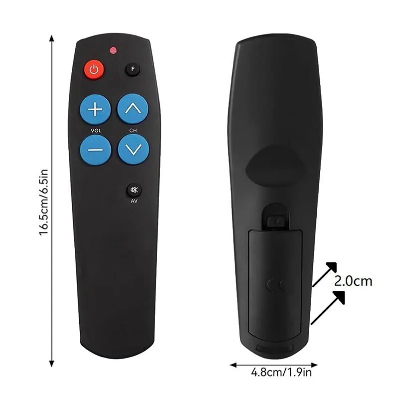 Multi-Purpose 7-Button Smart IR Learning Remote for TV BOX, STB, DVB, CD, DVD, One Unit
