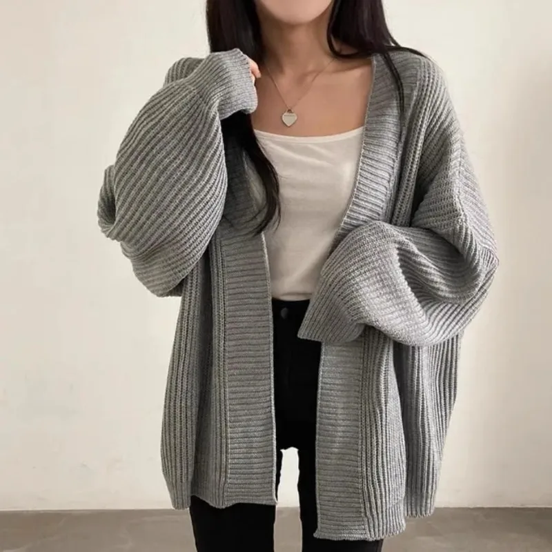 OCEANLOVE Sweet Women Sweaters Solid Autumn Winter Korean Fashion Loose Chic Cardigans Casual Simple Sueteres De Mujer