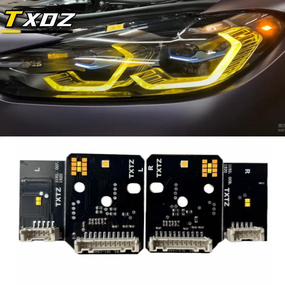 Wholesale G82 M4 CLS Yellow DRL Angel Eye LED Module Boards For BMW G80 M3 G22 G23 G26 Laser Headlight Daytime Running Light