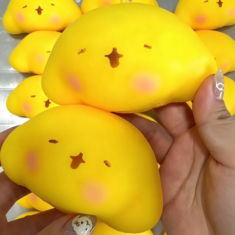 Crunchy Tangyuantu Ball Squishy Stress Ball Fidget Toy Crunchy Squeeze Ball Round Blocks Filled ASMR Anti Stress Toys for Adults - view 3