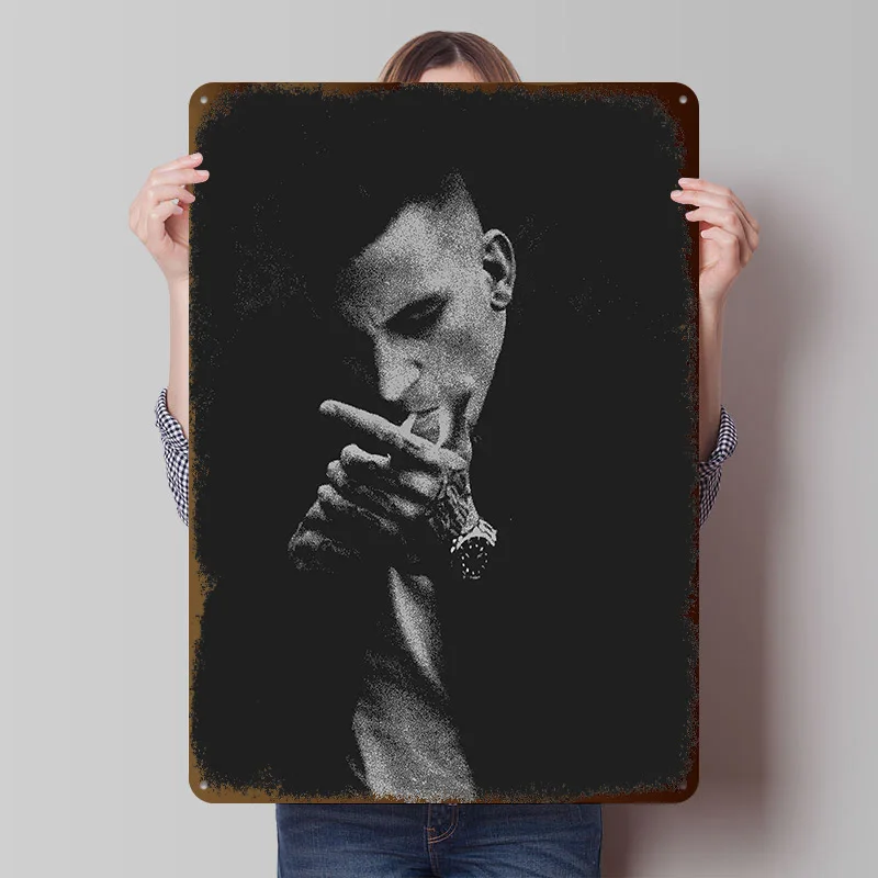 Gzuz Tinplate Posters Customizable Wall Art Retro Vintage Metal Signs for Home Room Custom Plate Mancave Decoration Gaming Cozy