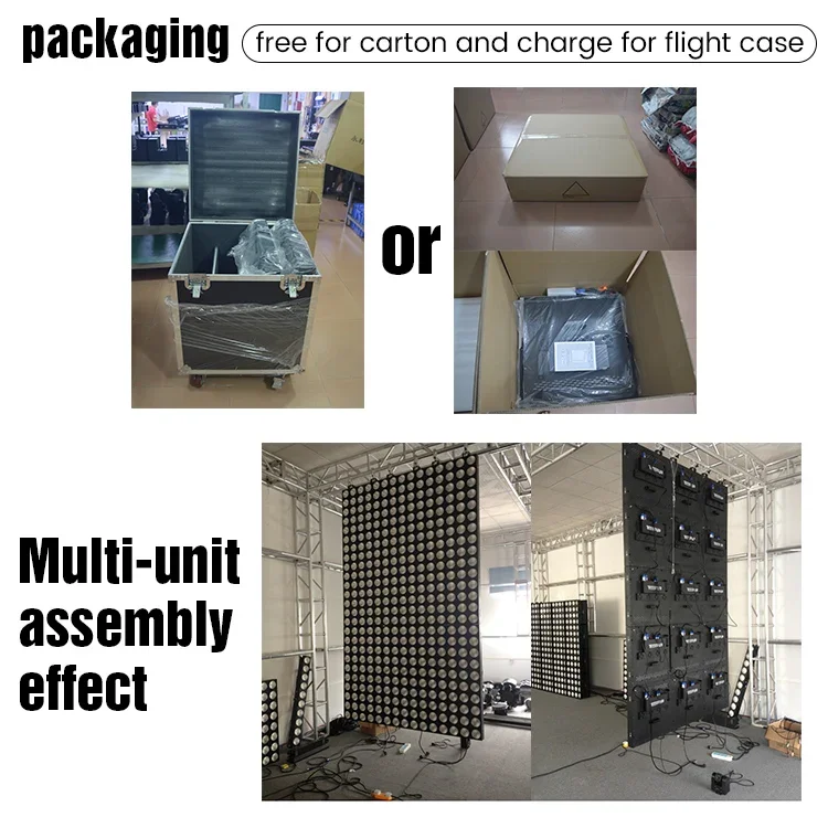 High Quality LED COB Matrix Panel Stage 3IN1 RGB 9Pcs 10W Wash Beam Matrix Blinder