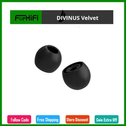 DIVINUS Velvet  Silicone For Size 3-5mm, Soft Deeply / DIVINME Velvet Silicone 4.5-6mm Deeper Lower Clearer Midrange Eartips