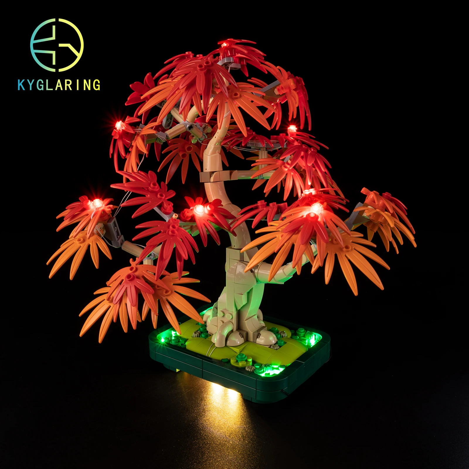Kyglaring LED Light Kit For Japanese Red Maple Bonsai Tree 10348 Lighting Set DIY Toys (Not Included Building Blocks)