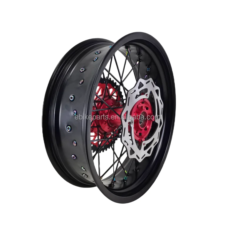 

Motorcycle Accessories Supermoto Wheels Set 17 Inch Supermoto Wheels With Hub for CR CRF