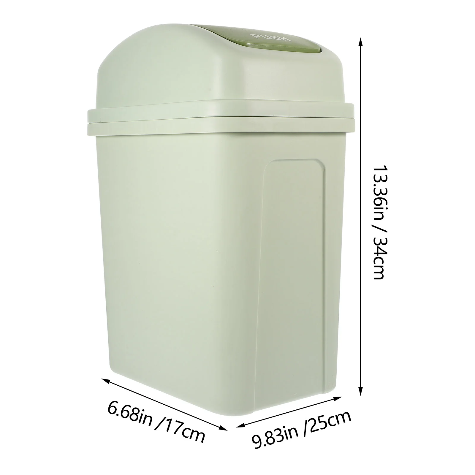 Shake Lid Trash Can Bathroom Trashcan Organizer with Pp Nursery Office Toilet Tissue