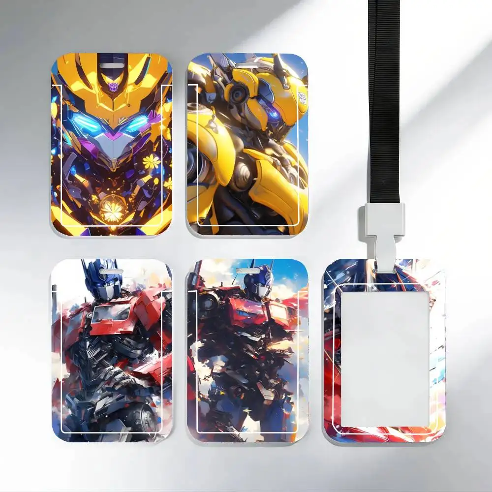 

1pc T-Transformers Movie ID Card Holder Neck Strap Pendant Door Badge Holder Lanyards Keychain Work Credential