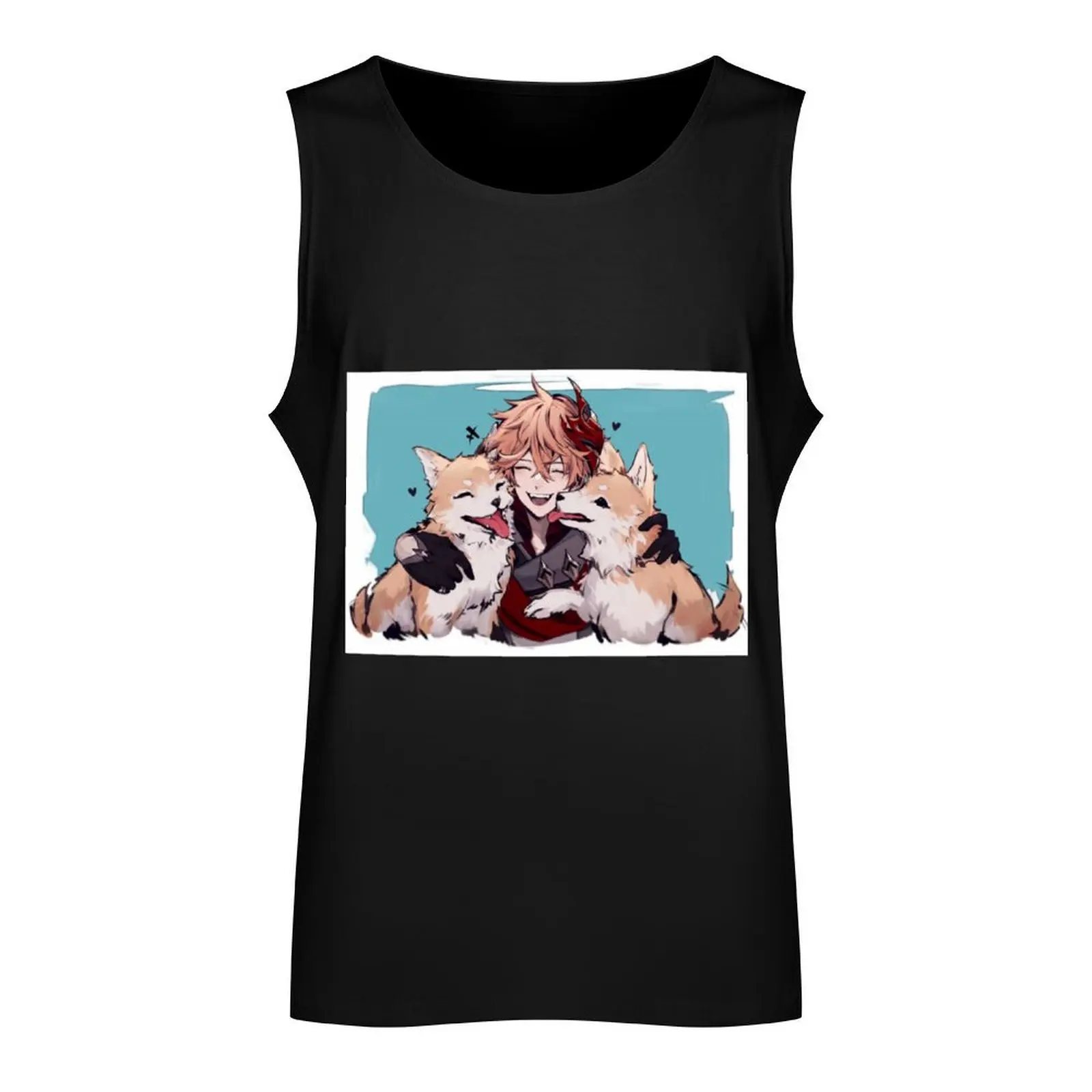 Childe Tank Top bodybuilding men clothes anime top