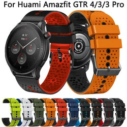 Amazfitウォッチ用シリコンブレスレット,amazfit gtr 4 gtr4用ストラップ,22mm,huami Amazfit Gtr 3 gtr3 pro 2 2e 47mm