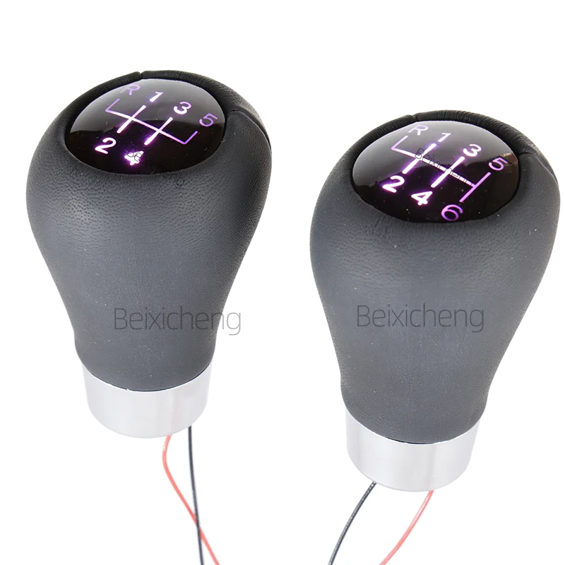 5/6 Speed MT for BMW LED Gear Shift Knob For BMW 1 3 5 6 Series E46 E60 E61 E63 E64 E90 E91 E92 E81 E82 E87 E88 Pu Leather