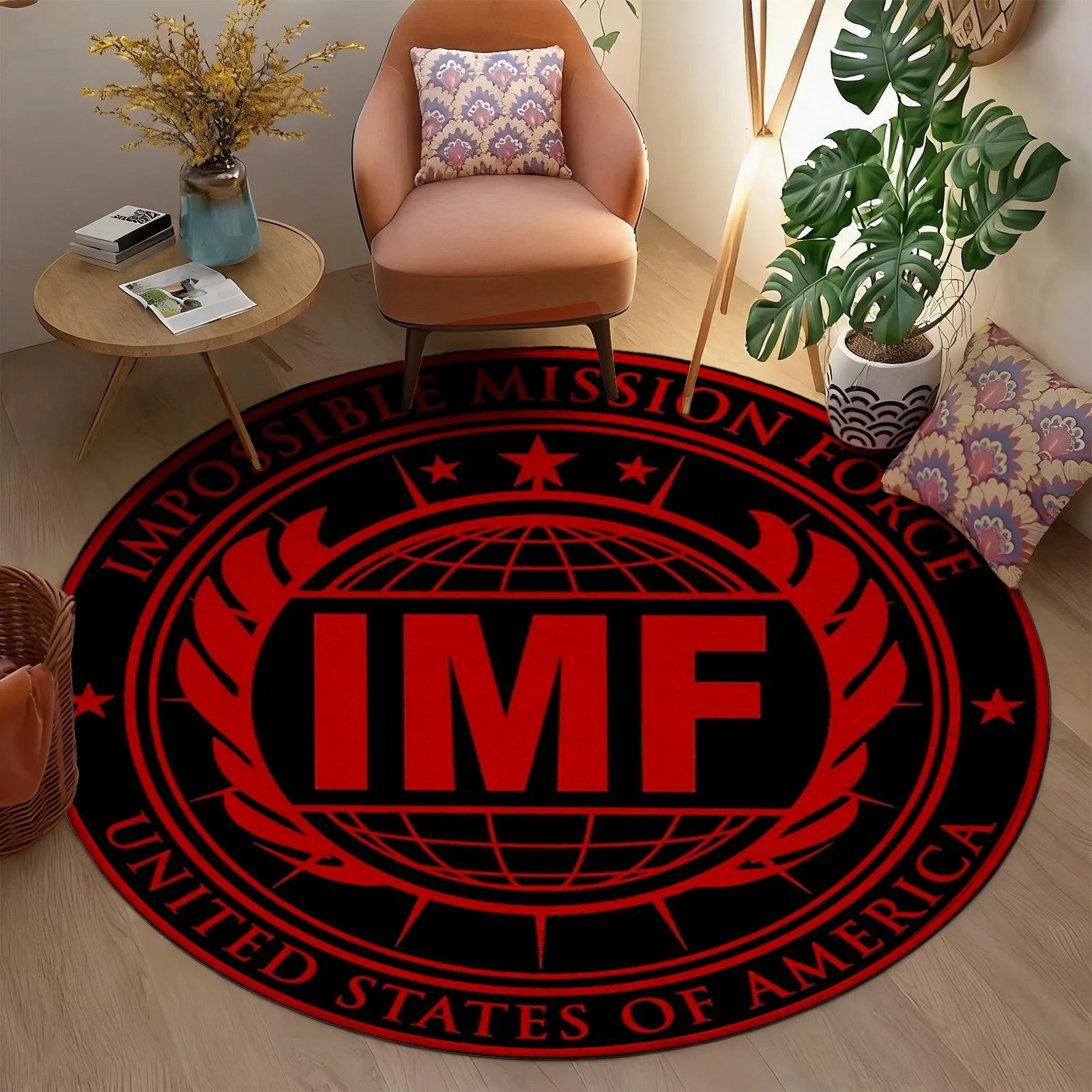 Okrągły dywan okrągły mata pod – Home Decor Logo Design recenzja i cena