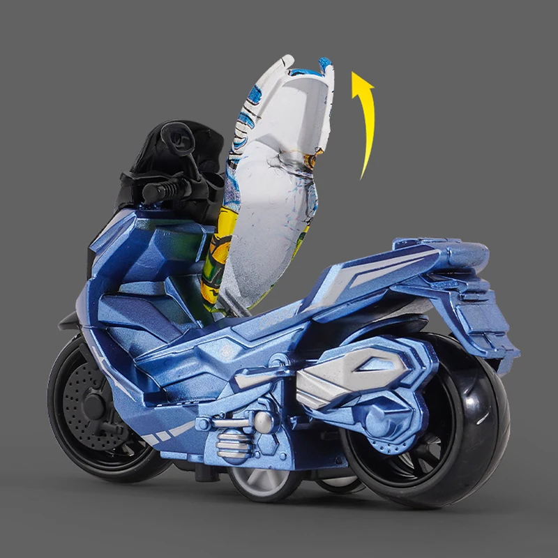 Kids Alloy Motorcycle Model Simulation Motorcycle Pull Back Toy Car Die Cast Mini Vehicles Car Toy Collectible Crafts Model Toys