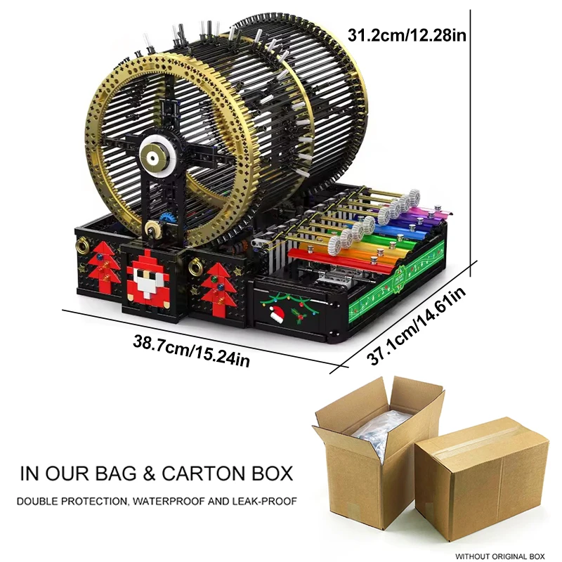 Techniczna Pozytywka DIY Zabawki Pozytywka Mould King 10170 Model Klocki Konstrukcyjne Puzzle Klocki Kreatywne Prezenty Świąteczne dla Dzieci