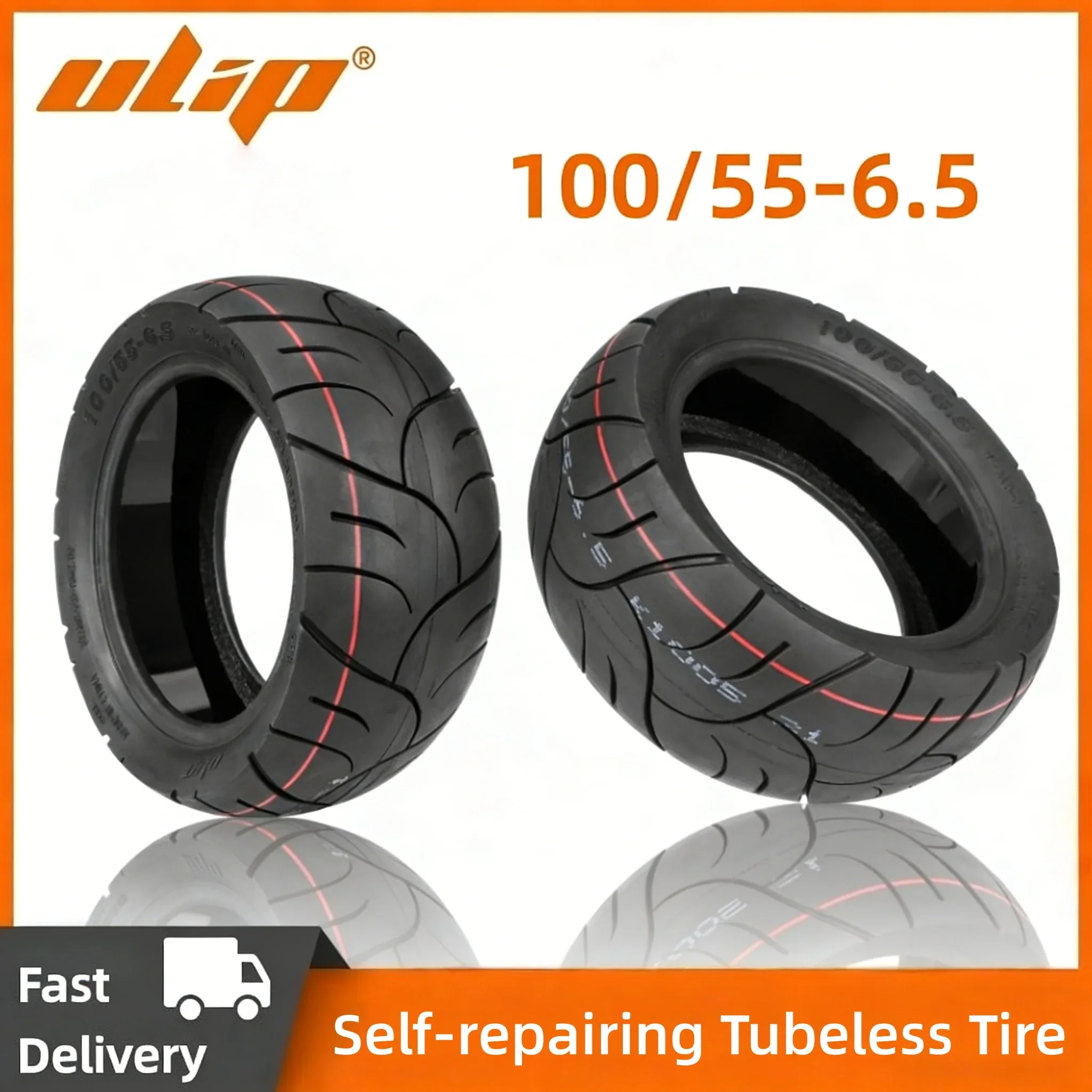 

Ulip 100/55-6.5 Self-repairing Tubeless Tire 11 Inch Explosion-Proof Tyre for Electric Scooter Tires Replacement Vacuum Tire