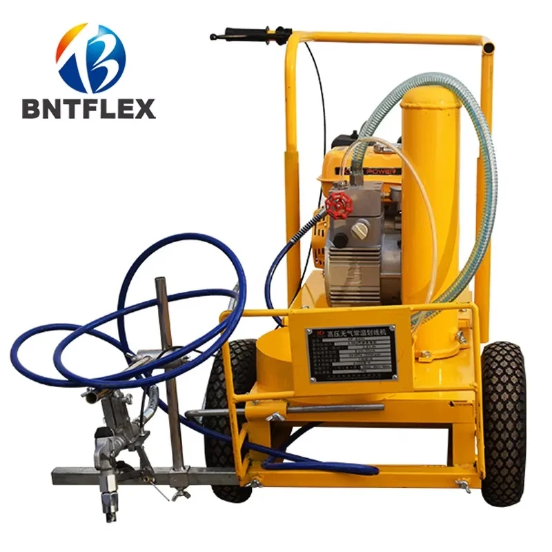 Road marking machine cold spray hand push multifunctional gasoline paint garage pavement marking machine