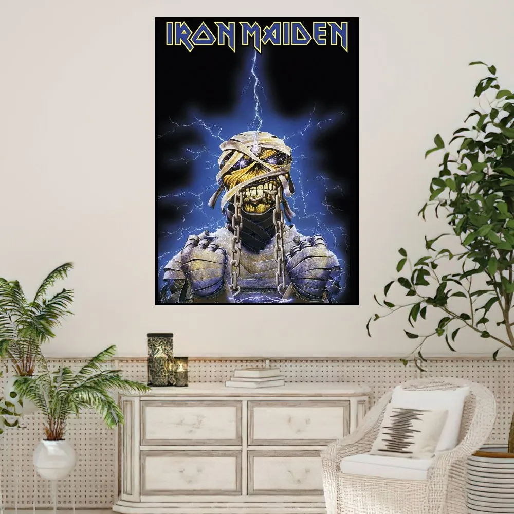 Band I-Iron M-Maiden Poster Prints Wall Sticker Painting Bedroom Living Room Decoration Office Home Self Adhesive