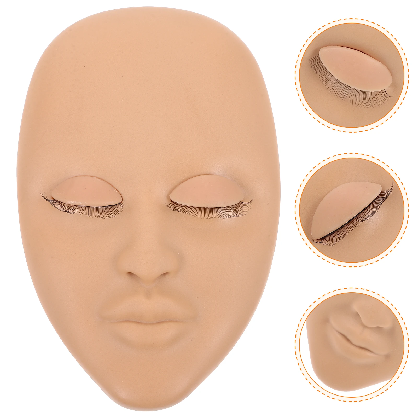 لاش عارضة أزياء رئيس رمش تمديد ممارسة التدريب رئيس ماكياج ممارسة الوجه للمبتدئين قابلة لإعادة الاستخدام لاش تمديد التدريب