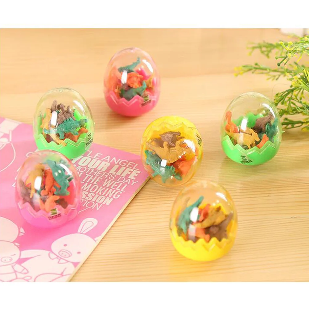 

Dinosaur Egg Erasers Non-Toxic Durable Mini Rubber Pencil Erasers Colorful School Supplies