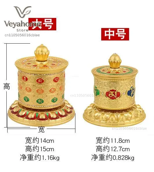 Buddhist disciple Buddhism Six Words Daming Mantra recite chant Finger twisting gilding Turning Scripture prayer wheel