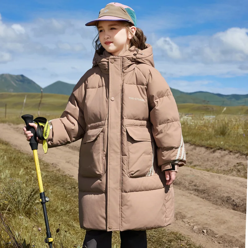 

OLEKID 2025 Winter Jacket For Girl Hooded Thick Warm Teenage Girl Down Jacket 5-12 Years Kids Girl Parka Children Outerwear Coat