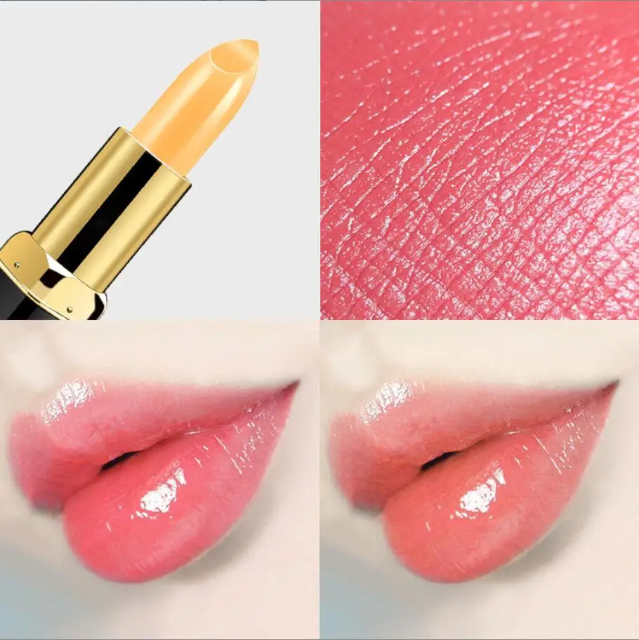 درجة حرارة الشفاه تغيير لون طبيعي طويل الأمد أحمر شفاه مقاوم للماء مستحضرات التجميل امرأة ماكياج بالجملة T2303
