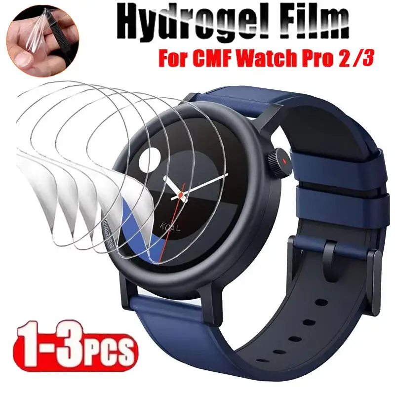 1-3Pcs Hydrogel Film Für CMF Durch Nothing Uhr Pro 3/2 Smart Uhr Screen Protector Weiche filme Für CMF Uhr Pro 3 2 Zubehör
