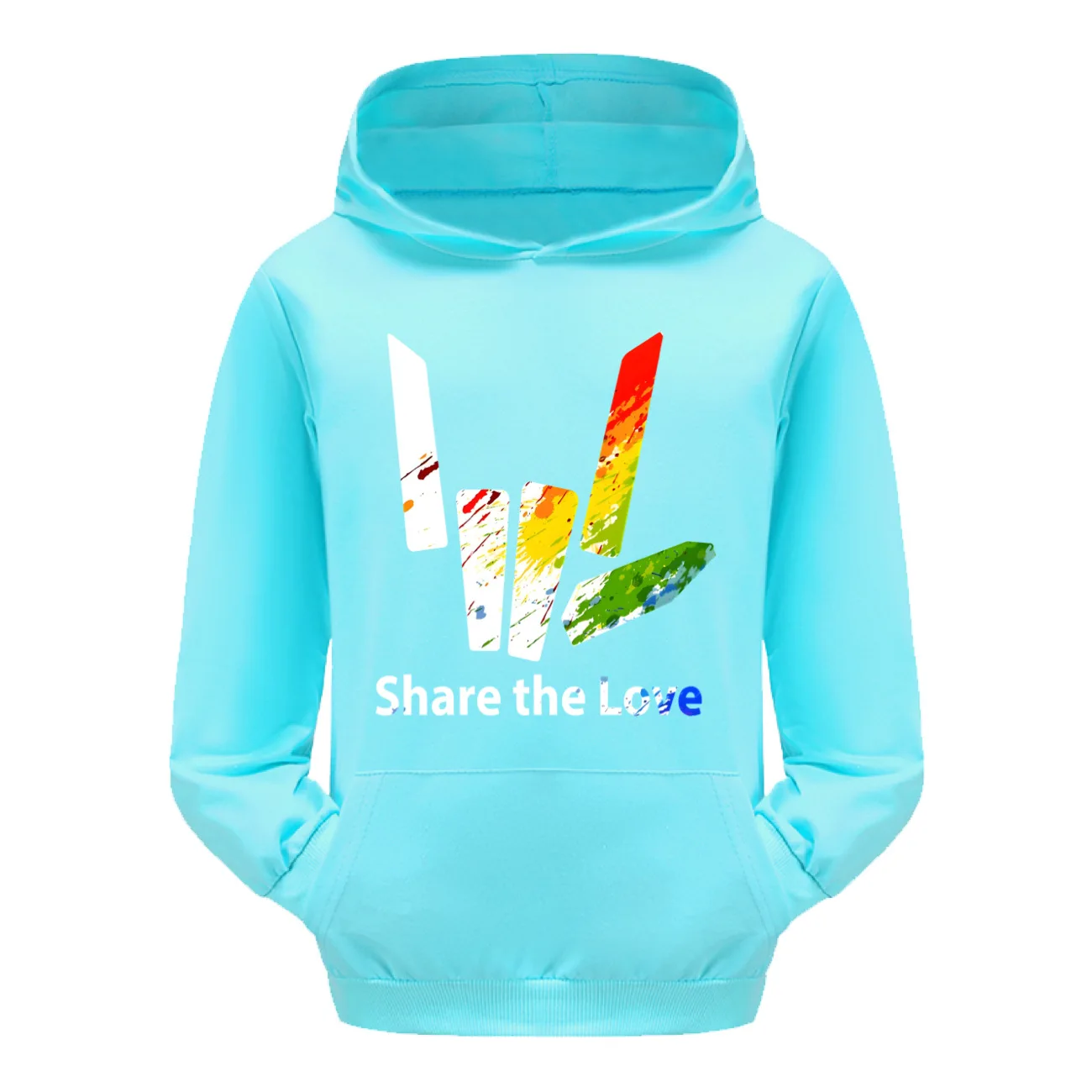 Children Sweatshirt share the love Clothes Boys Long Sleeve Pullover Toddler Girls Hooded Coat Kids Outerwear3878