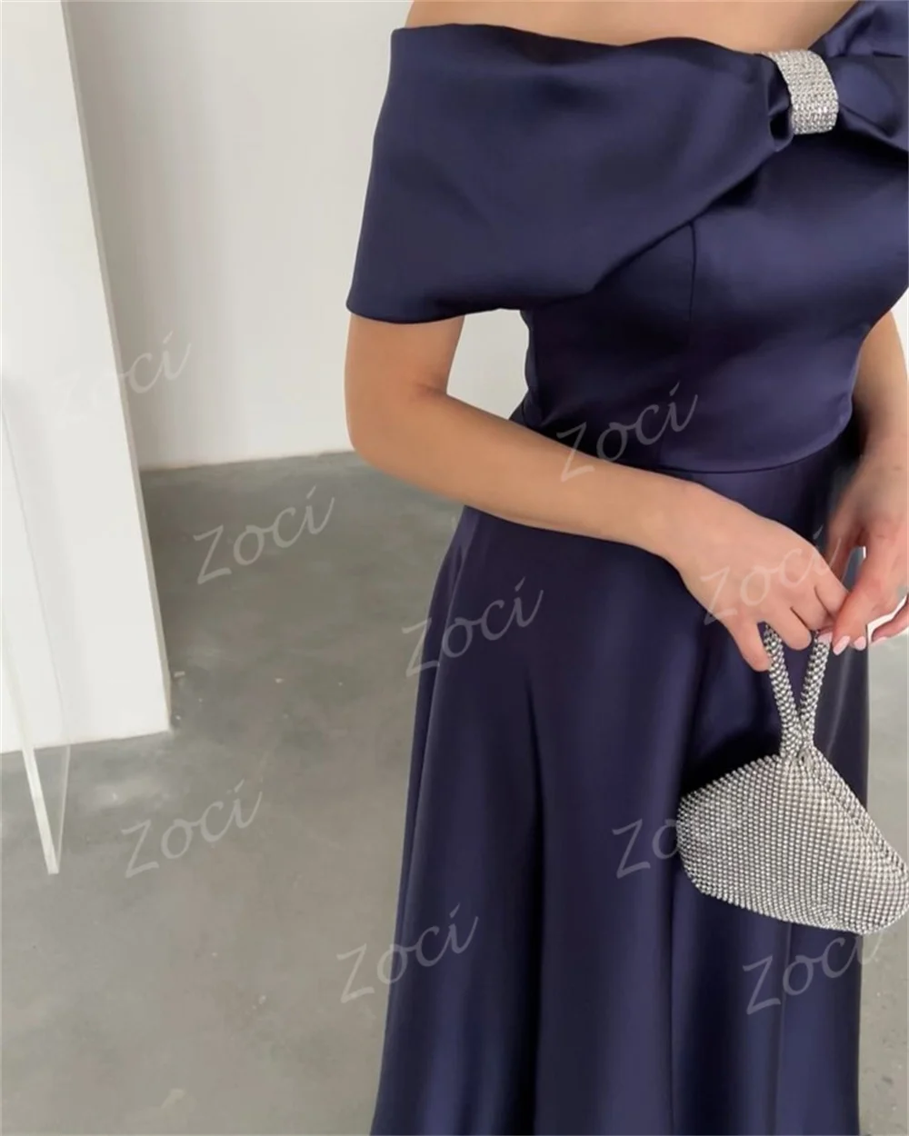 Zoci Vintage Off Shoulder Red Prom Dresses Draped Satin A Line Beading Bow Evening Dresses Customized Formal Party Gowns 2025