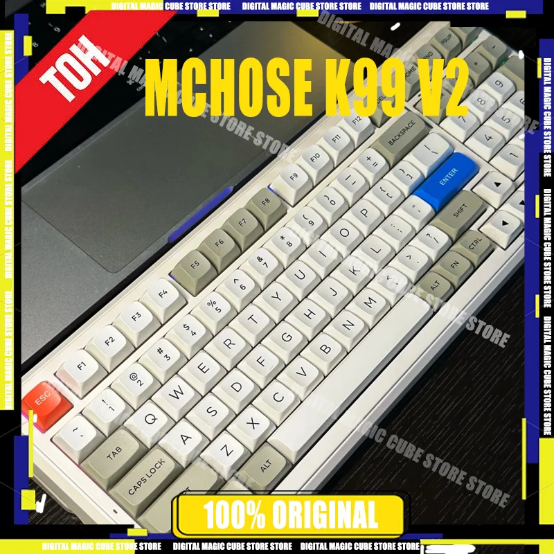 

MCHOSE K99 V2 3-mode Wireless Gaming E-sport Mechanical Keyboard RGB Custom Keyboard Gasket Structure Hot SwapGaming Accessory