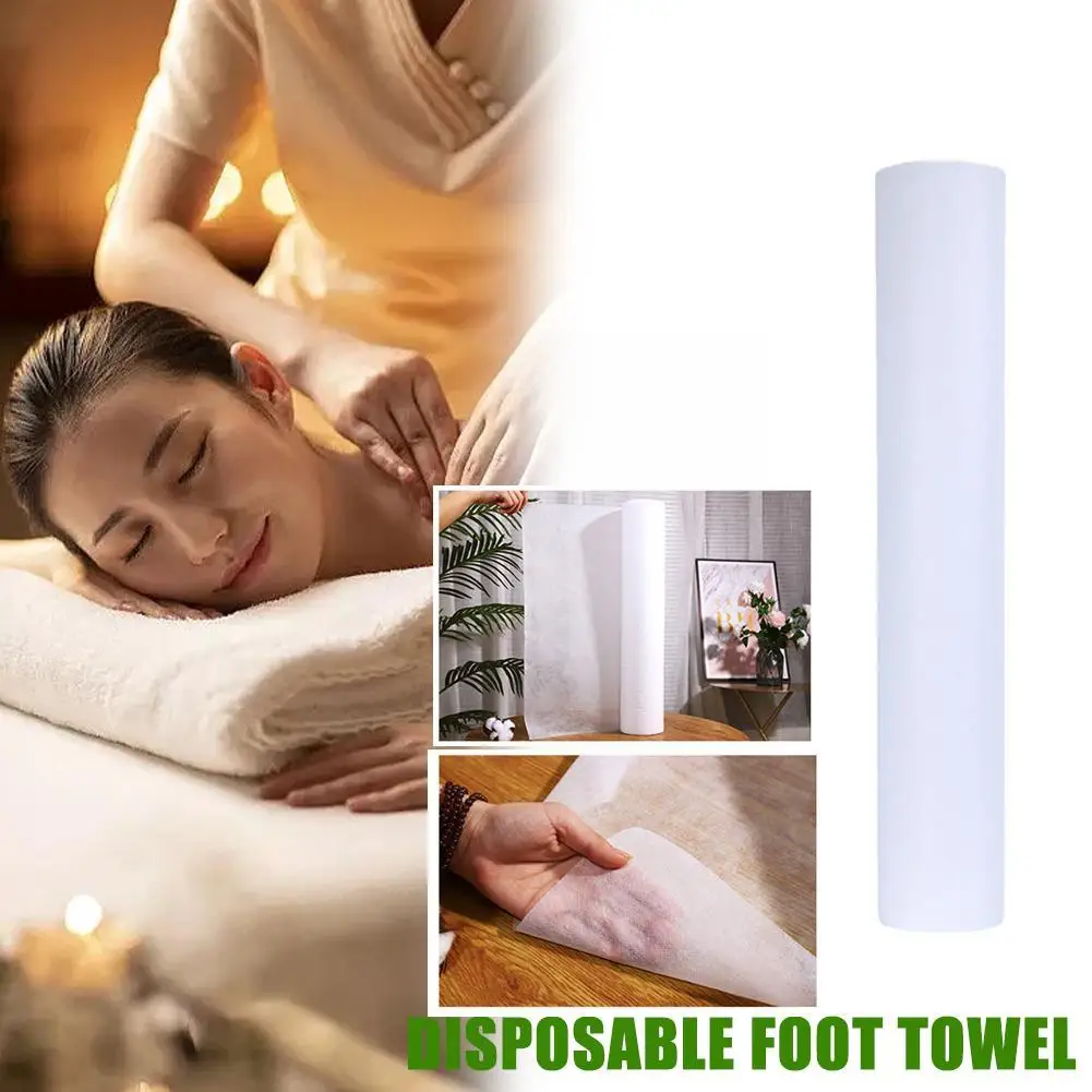 1 Roll/50pc Disposable Spa Massage Mattress Sheets Non-Woven Tattoo Massage Table Headrest Salon Sheets Cover Paper Roll Be W5O7