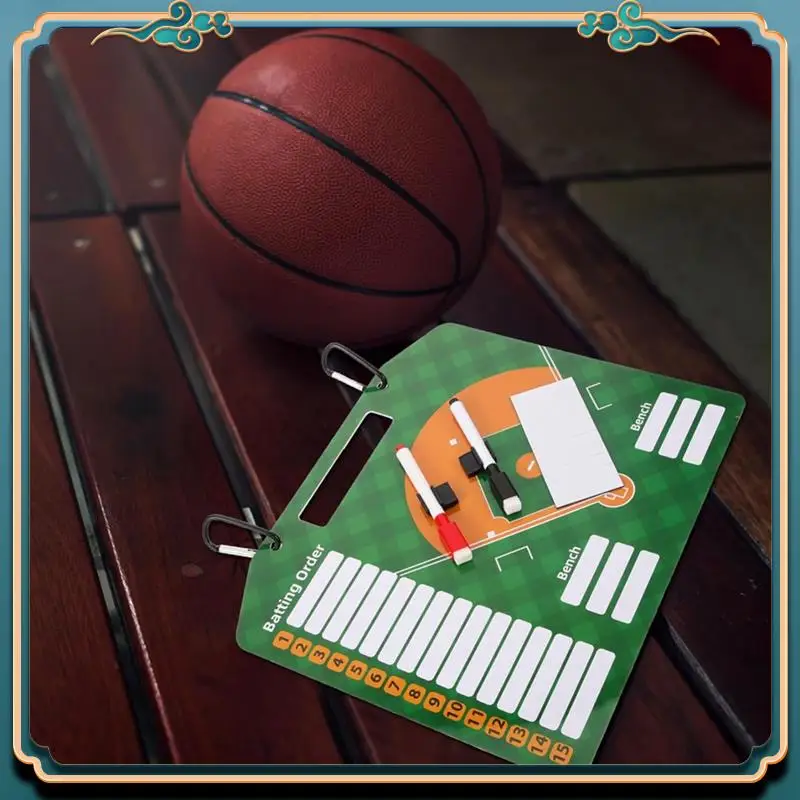 (New)-Baseball Board Magnetic Baseball Lineup Board Softball Baseball Coaching Accessories Dry Erase Marker Board Writing